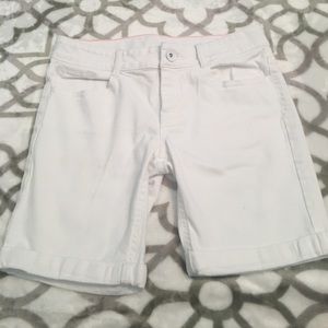 Girls white jean shorts
